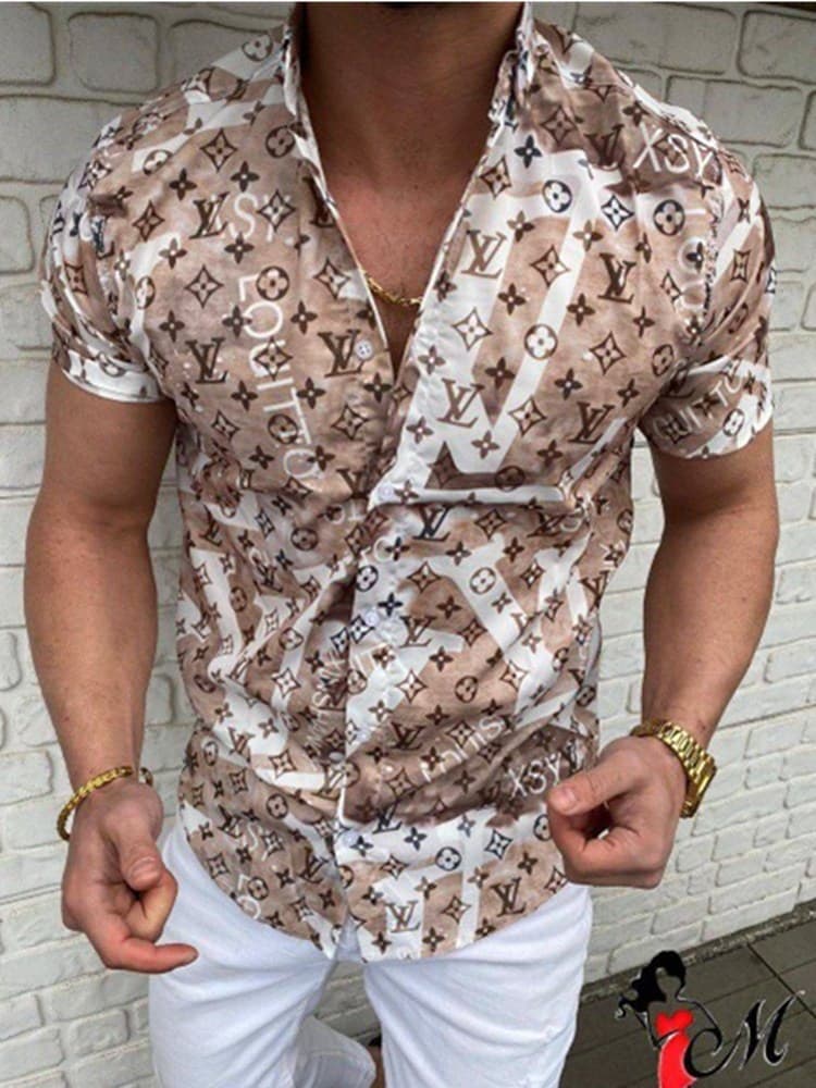 Chemise hawaïenne à manches courtes pour homme PQ Summer New