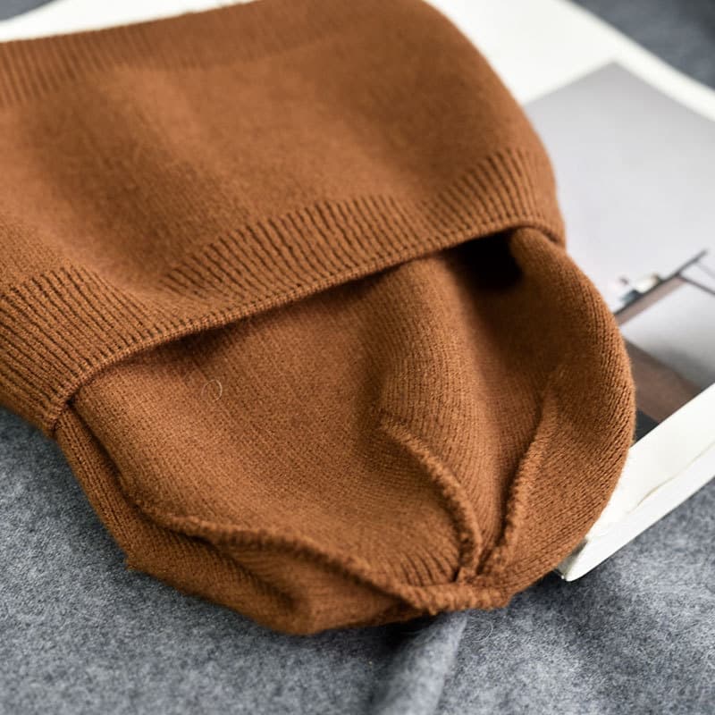 Fashion 2024 New Unisex Autumn winter women hat keep warm solid color real cashmere beanies man woman Warm cap skullies
