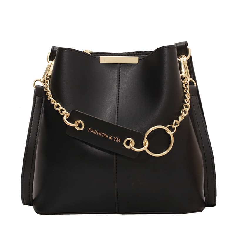 Women's Bucket Bag Popular Fashion Crossbody Bag Bag Female Bucket Bag Fashion Texture Solid Color Shoulder Bag