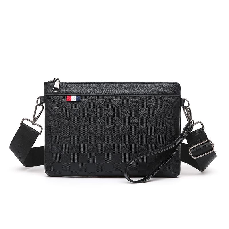 Men's Bags Trendy Men's Handbag Simple Contrast Color Shoulder Messenger Bag Clutch Bag Multifunctional Bag