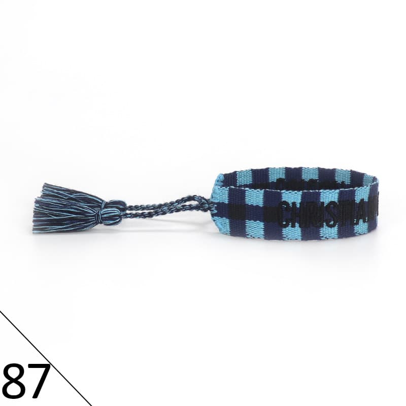 Bracelet unisexe tendance avec lettres tressées