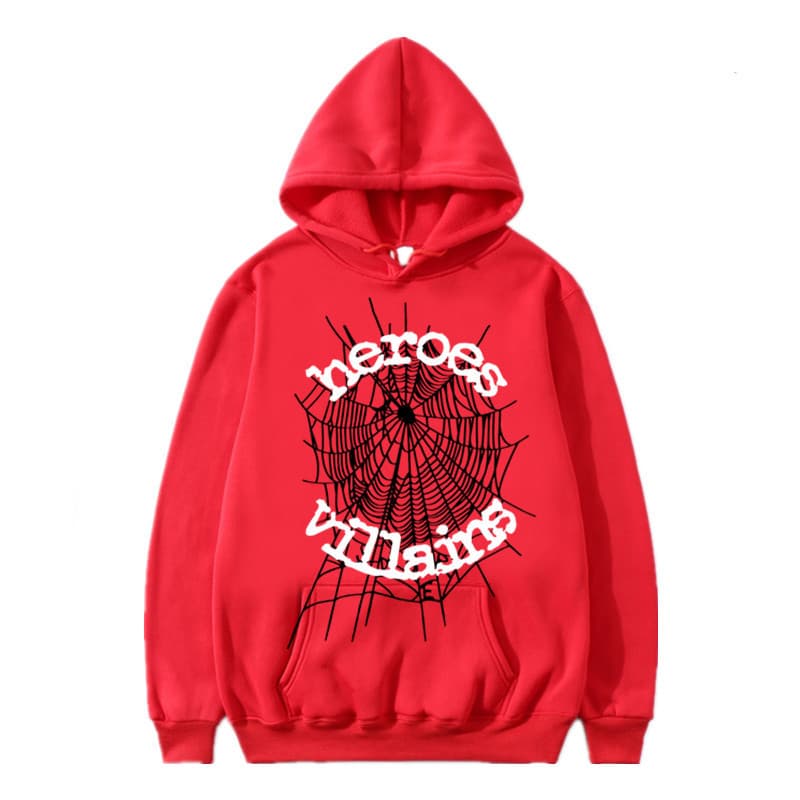 Sweat à capuche et pantalon de survêtement imprimé automne/hiver de la série Spider 555