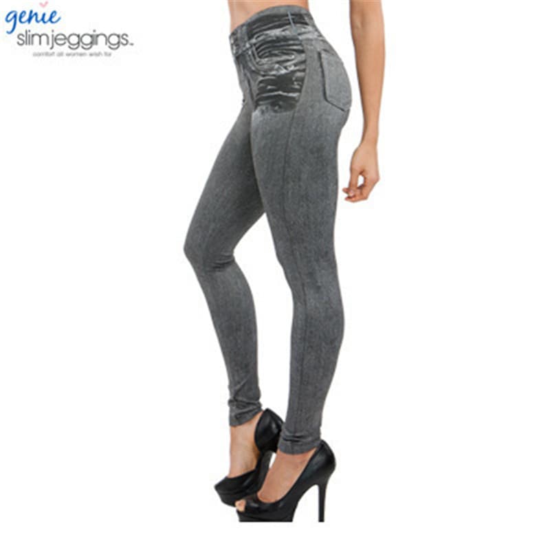 Women's Clothing Plus Size Denim Leggings Women High Elasticity Slim Fit Hip Lifting Skinny Pants