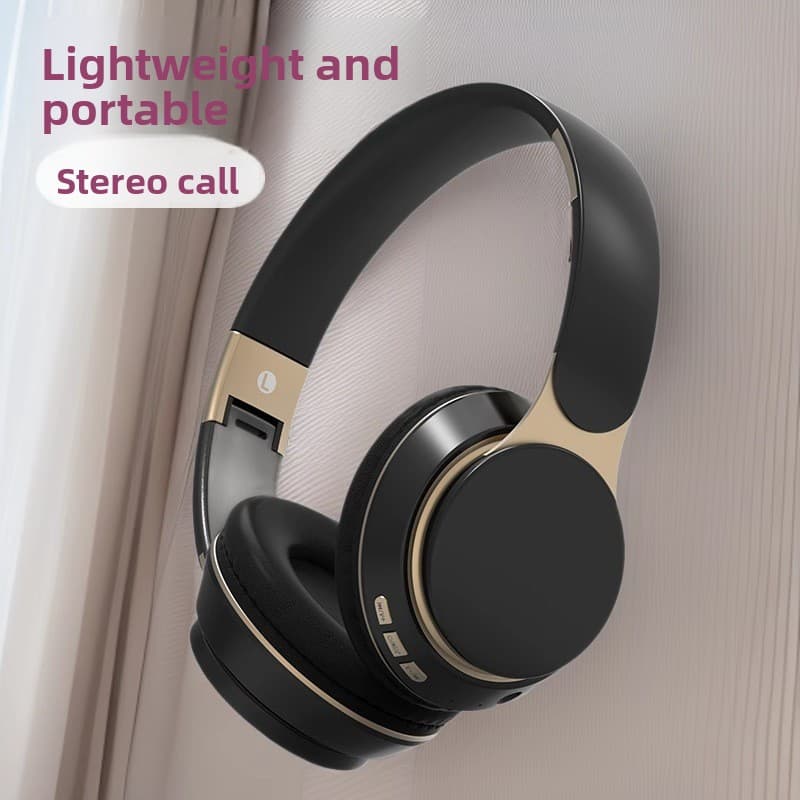 Cross-border Hot-Selling Stereo Over-Ear Bluetooth Headphones Foldable Telescopic Heavy Bass Card Slot Wireless Headset