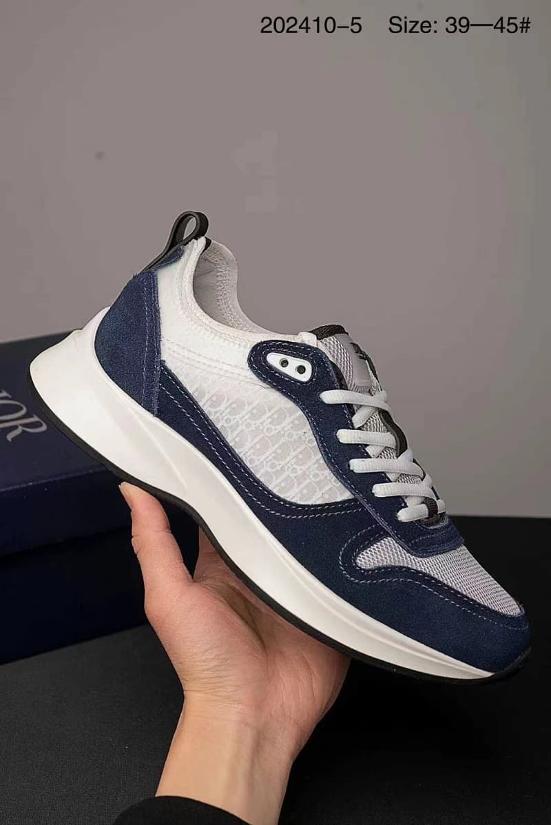 Chaussures de sport décontractées pour hommes B25, logo lettre, basses, à lacets, semelle épaisse, hauteur contrastée, chaussures de course, poi