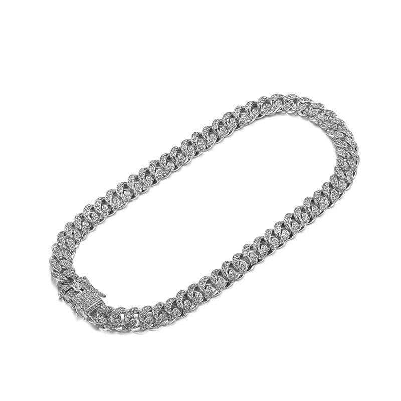 Collier cubain hip-hop avec diamants pour amoureux, hommes et femmes, bijoux personnalisés exagérés