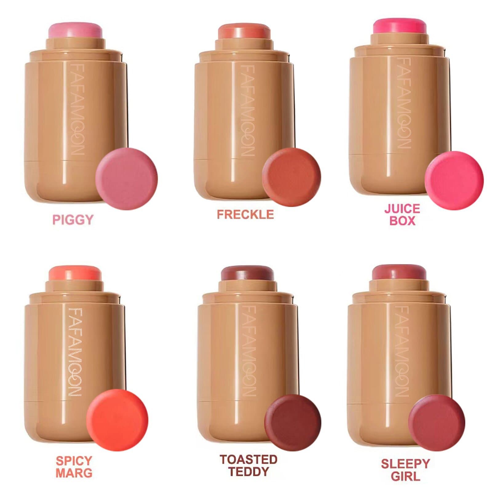 Blush Stick Fit Natural Long Lasting Matte Rouge Powder Blush Cream Lipstick Cheek Easy Color Makeup