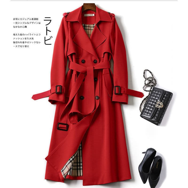 Manteau populaire au-dessus du genou pour femme, grande taille, petit