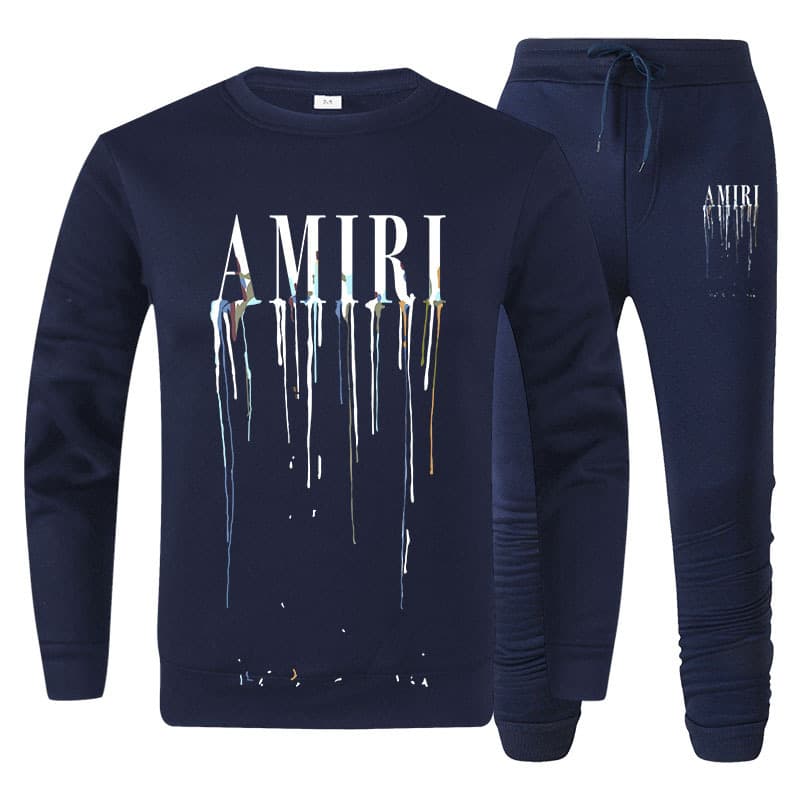 Ensemble pull col rond automne/hiver, nouvelle marque de mode, imprimé, décontracté, ample