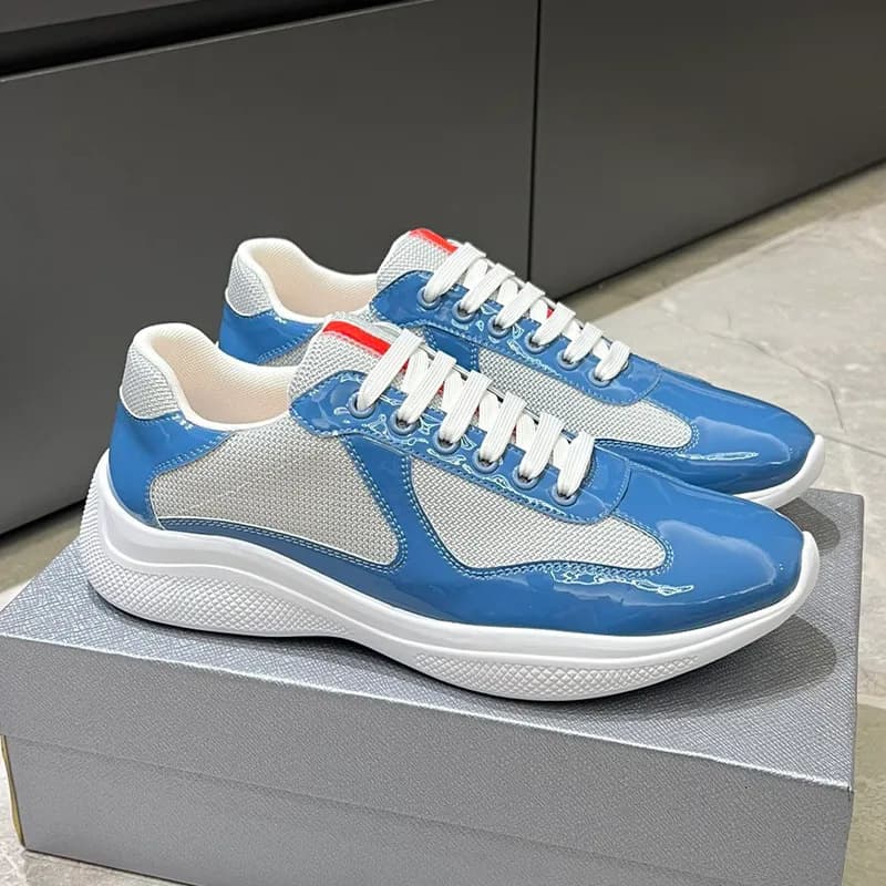 Chaussures de sport polyvalentes en cuir verni de haute qualité pour l'été 25, nouvelle collection Americas Cup P Home