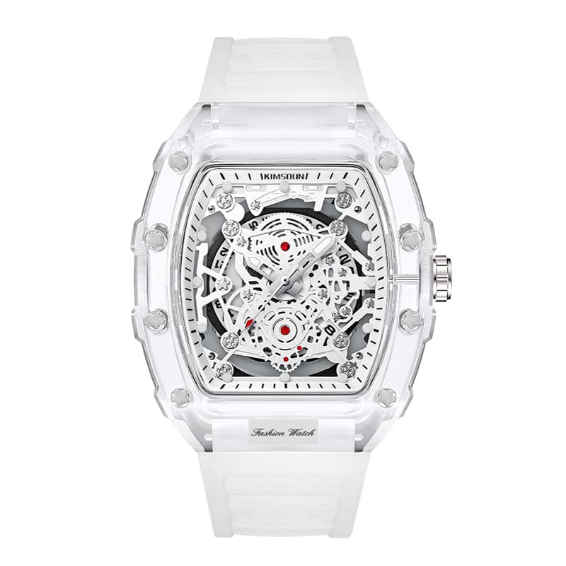 Watch Personalized Barrel-shaped Quartz Watch Fashionable Transparent Men's Watch Waterproof Watch