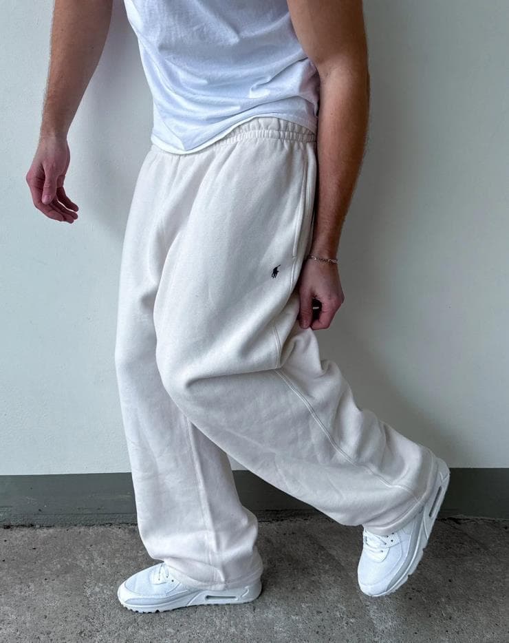 Pantalon de sport décontracté pour homme, style rétro, tendance, hip-hop, taille élastique, fermeture éclair, ample, couleur unie
