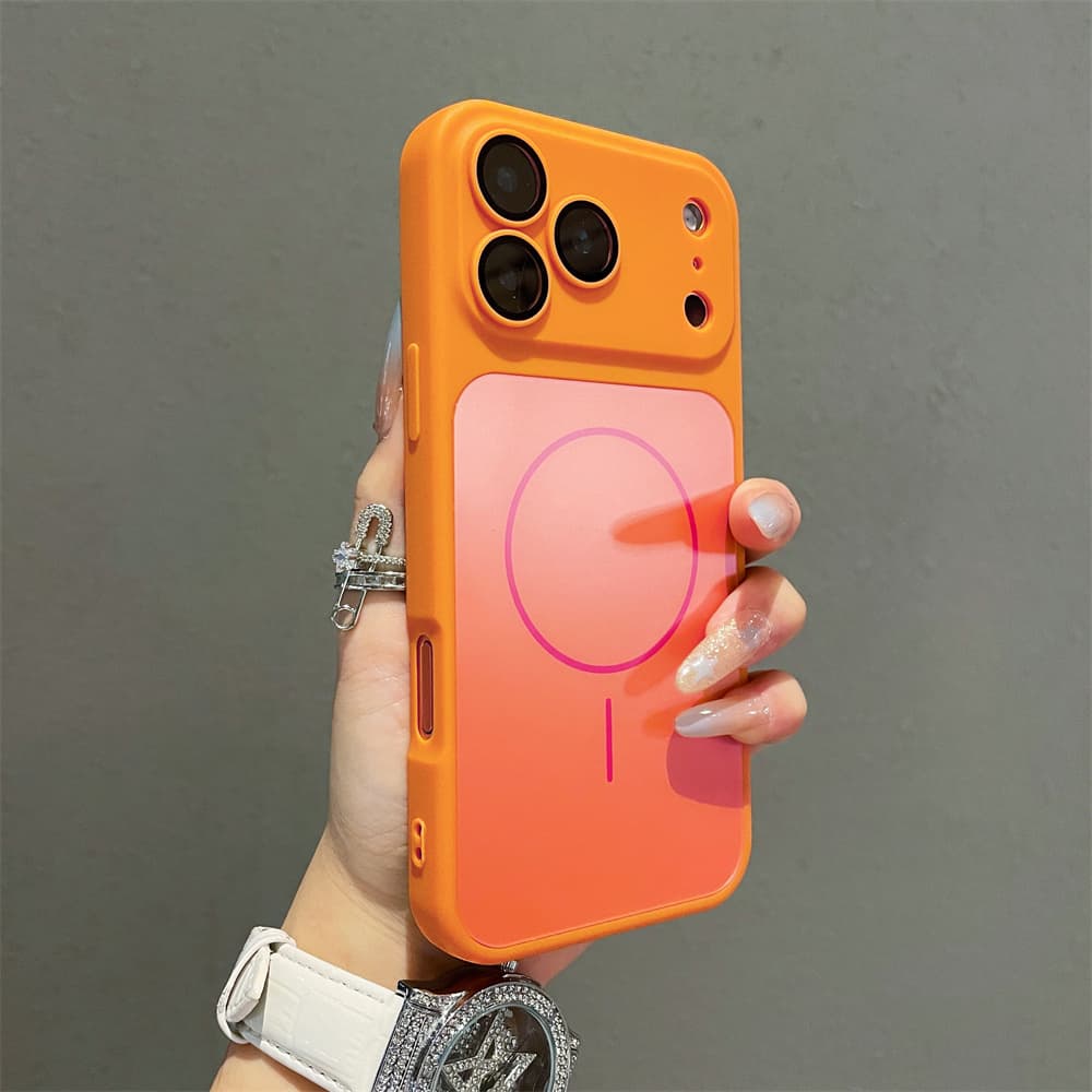 Coque magnétique de luxe pour iPhone 16 Plus, 15, 14, 13, 12, 11 et 17 Pro Max. Transformable en coque souple en silicone TPU antichoc.