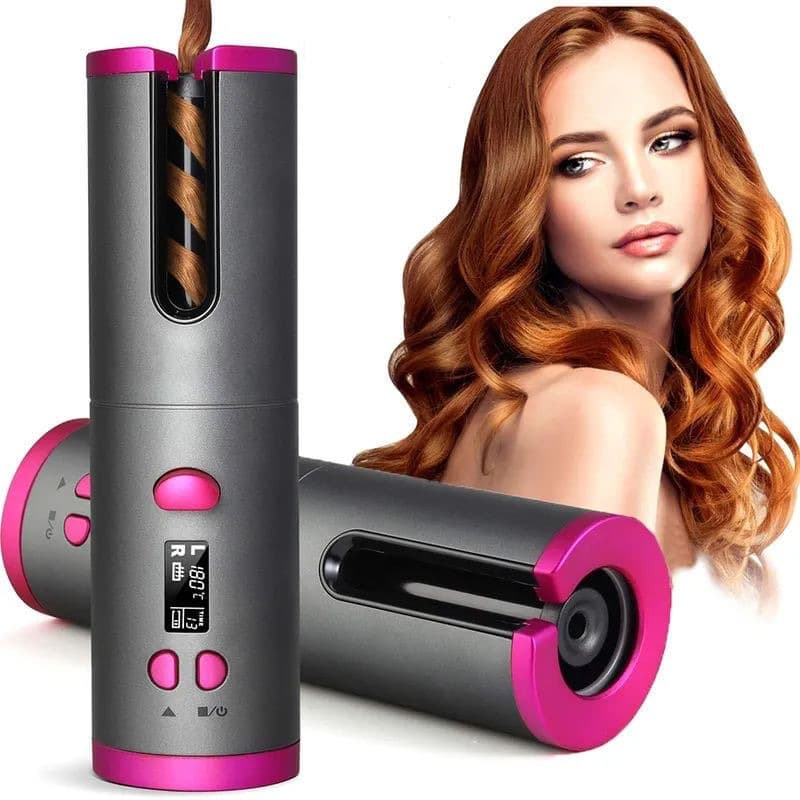 Mini Usb Rechargeable Curling Iron Wireless Electric Automatic Hair Curler