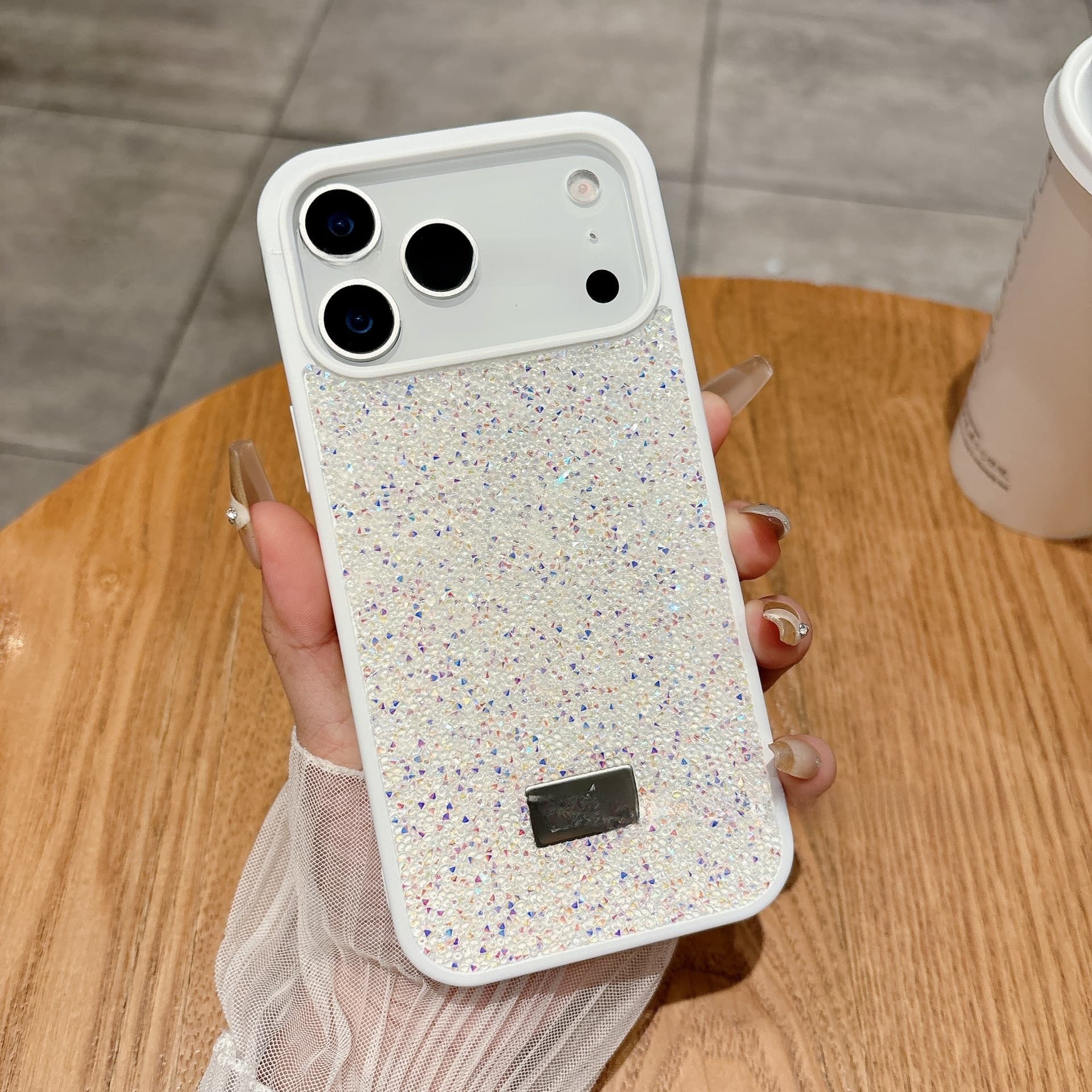 Étui de protection de luxe orné de strass pour iPhone Pro Max, best-seller international haut de gamme Apple, étui pliable de luxe pour téléphon