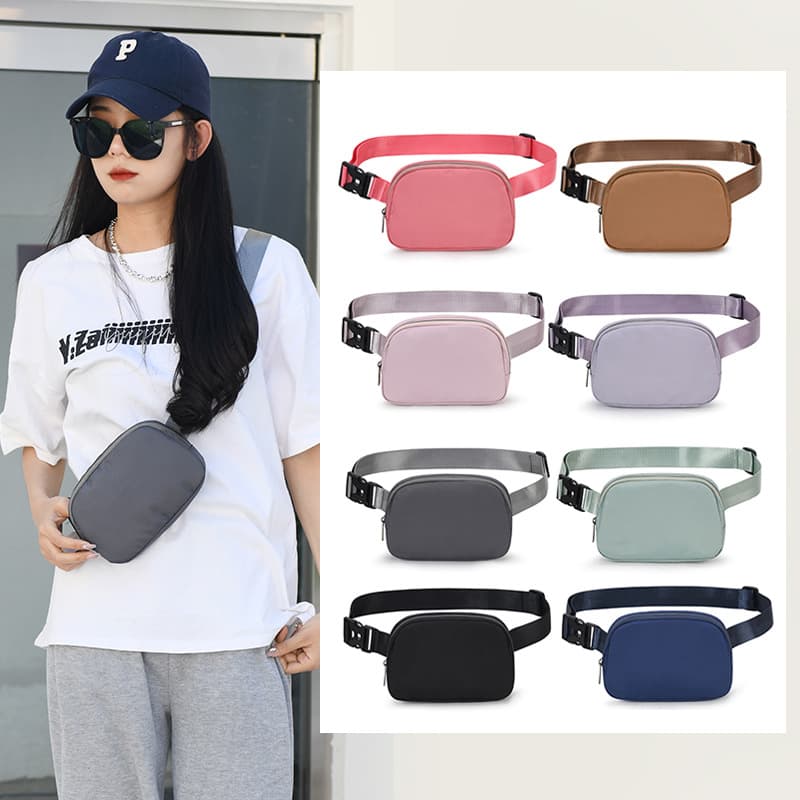 Gym Bags Outdoor Sports Leisure Waist Bag Men's Running Fitness Messenger Bag Lightweight Women's Yoga Chest Bag Shoulder Bag