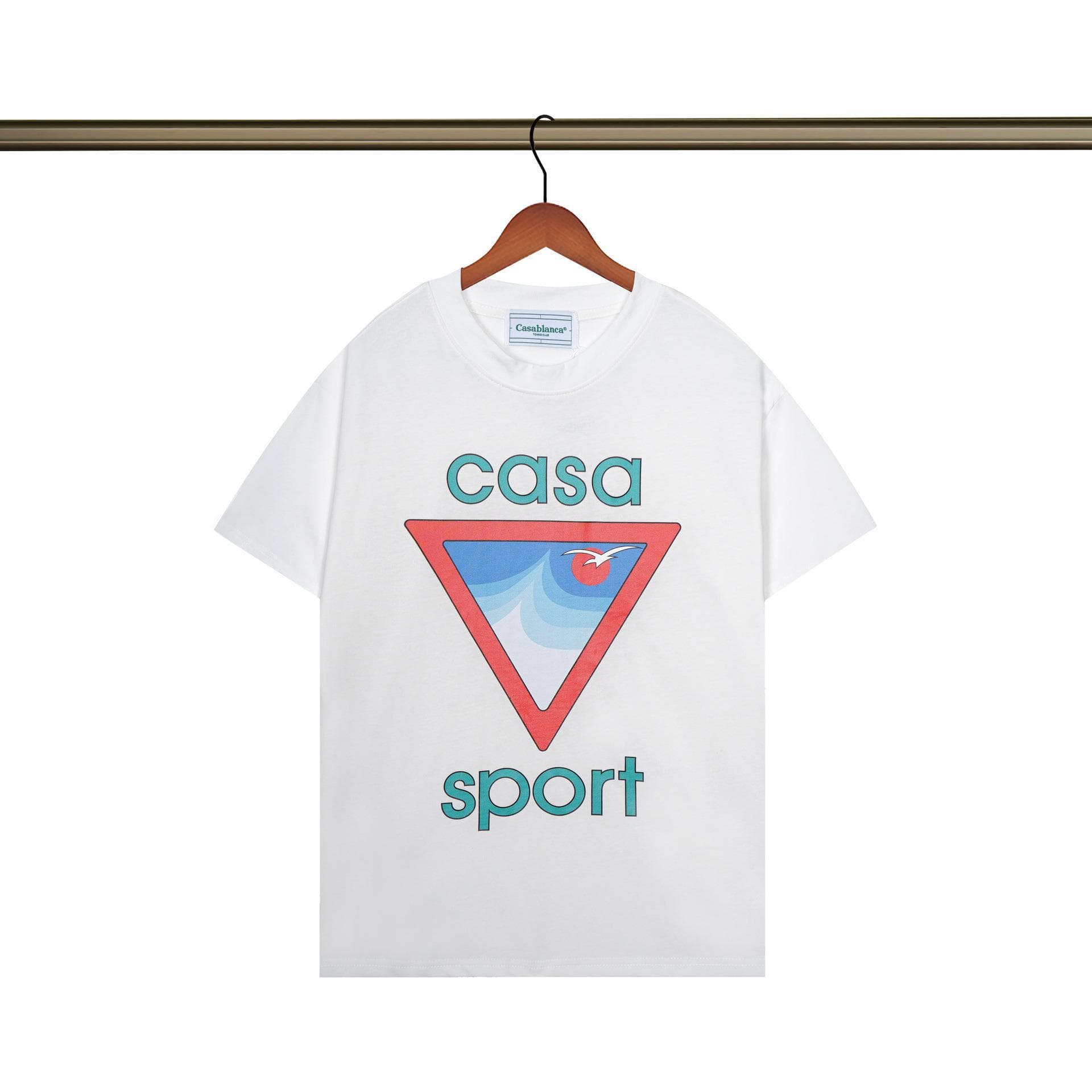 Vêtements pour hommes 24 nouveaux styles Illusion Gate Letter Printing T-shirt à manches courtes à col rond personnalisé