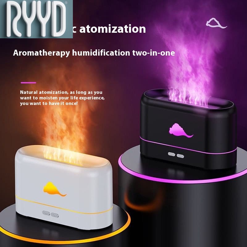 Flame RYYD Fashion Smart Speaker Humidifier Small Office Bedroom Home Aroma Diffuser 3-in-1 Sprayer