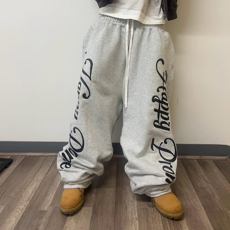 2025 Street Men's Print Straight Pants American Hip Hop Fashion Casual Pants Gothic Harajuku Retro Loose Sports