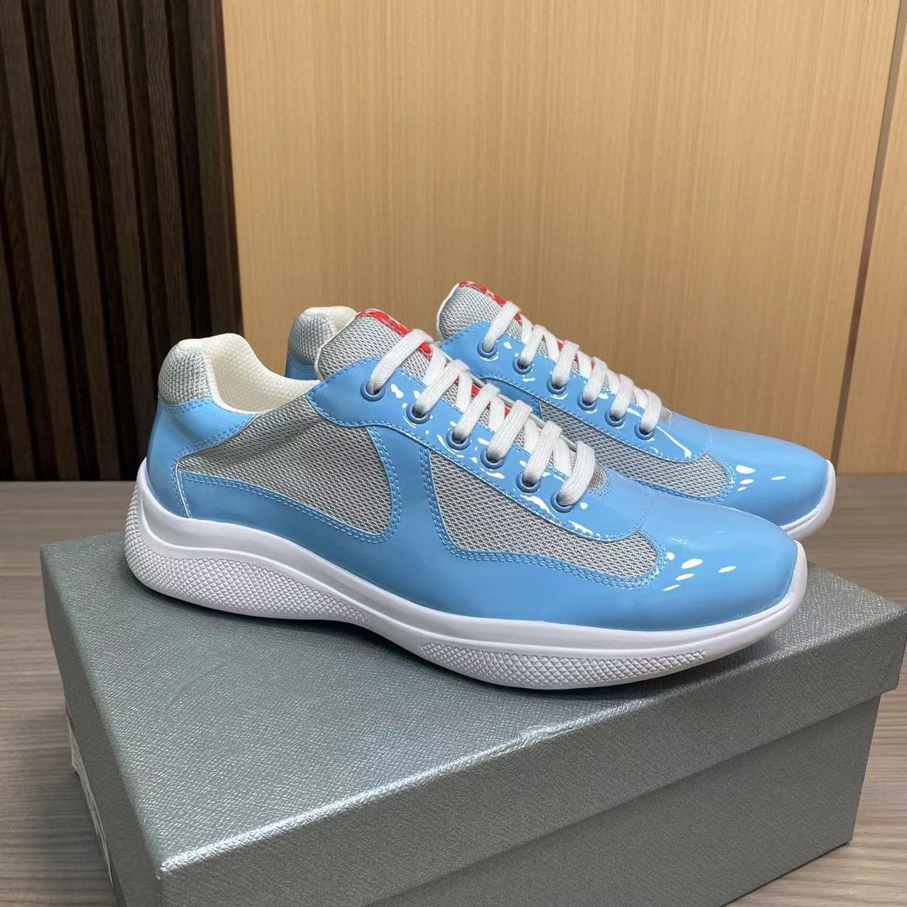 Chaussures de sport décontractées pour homme en cuir véritable noir de marque P, pointure 25, baskets de mode haut de gamme, nouveau modèle, gran