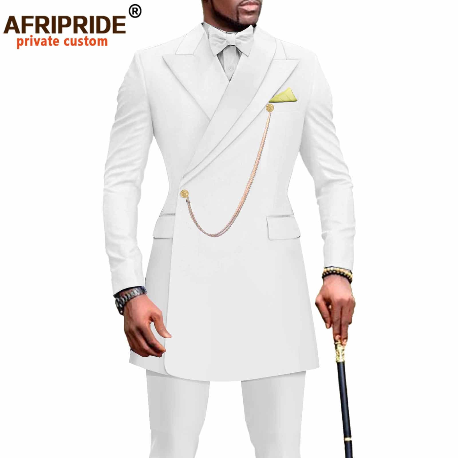 Men's Clothing African Men Slim Two Piece Set