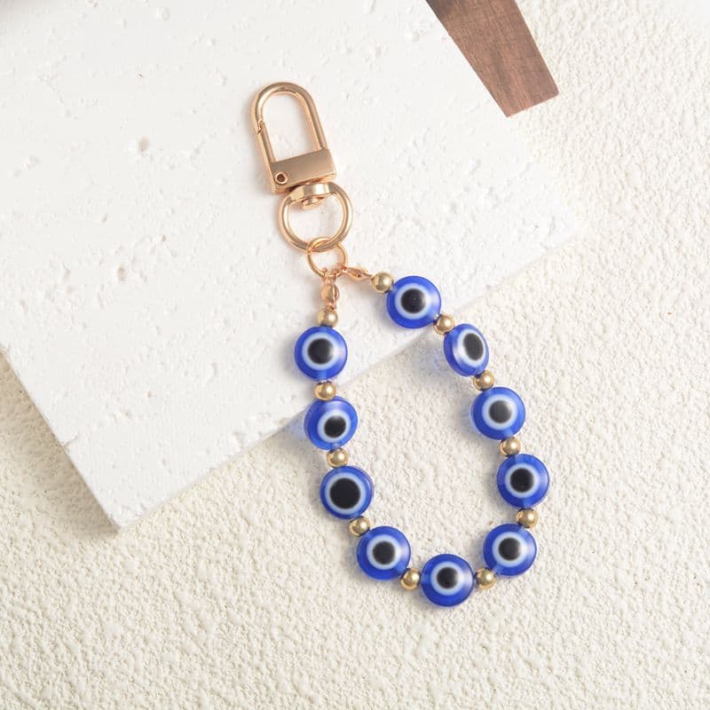 Bag Parts & Accessories Retro Ethnic Style Devil's Eye String Keychain Resin Blue Eyes Bag Pendant Jewelry Pendant