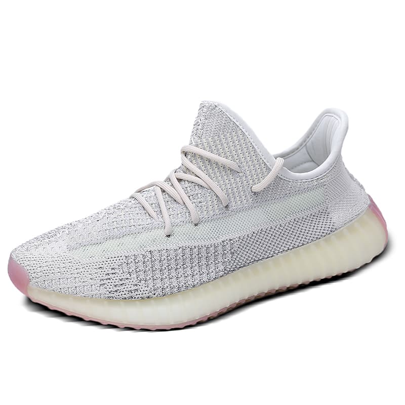 Chaussures de couple pour hommes 350 véritables semelles en pop-corn, chaussures de sport légères, chaussures de course décontractées et souples