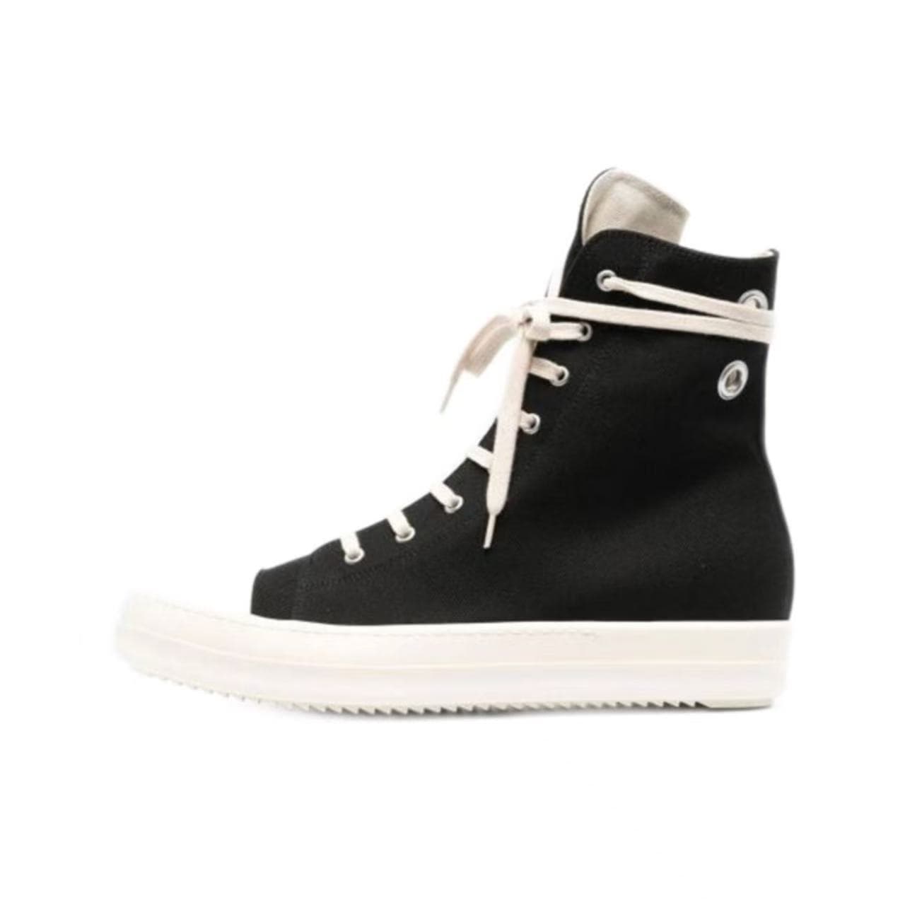 Chaussures décontractées pour hommes, baskets montantes décontractées en toile noire et blanche, style urbain pour couples, contrefaçon
