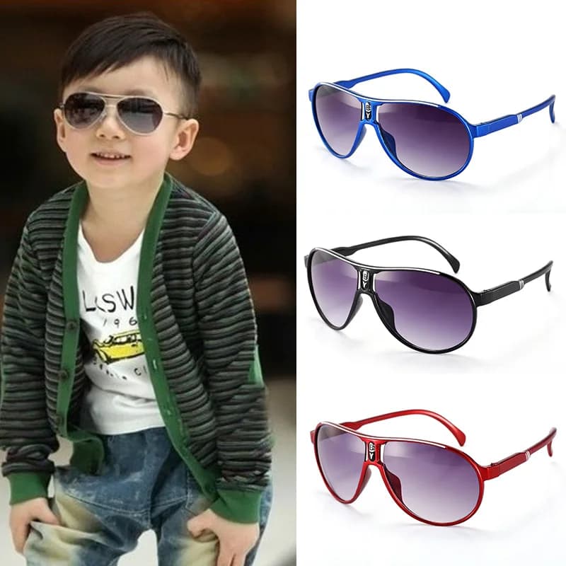 Fashion Kids Sunglasses Summer Sunshade Colorful Frame Girls Boys Glasses for Children UV400 Baby Mirror Sunglass