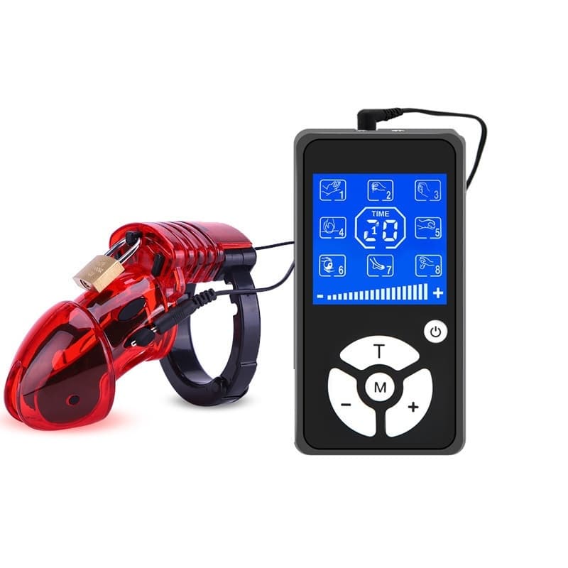 LuvBox Chastity Lock Electric Shock Orgasm Male Wearable Alternative Toy Adult Sex Products CB6000S Foreign Trade Erotic