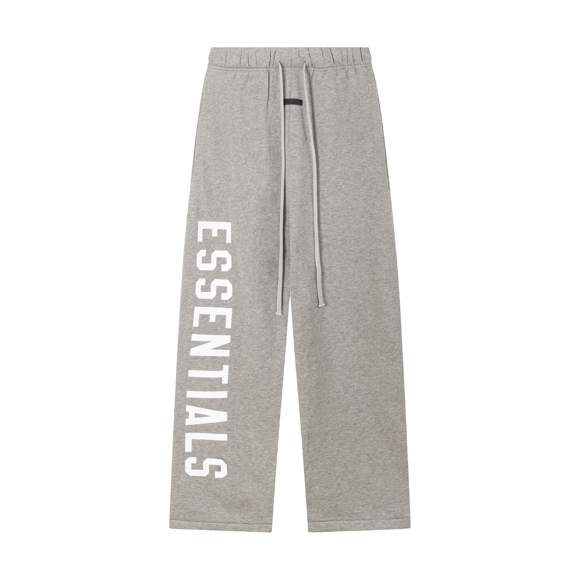 Pantalon à imprimé lettres en silicone double ligne, style décontracté, coupe ample