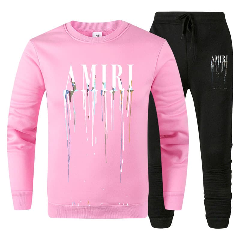 Ensemble pull col rond automne/hiver, nouvelle marque de mode, imprimé, décontracté, ample