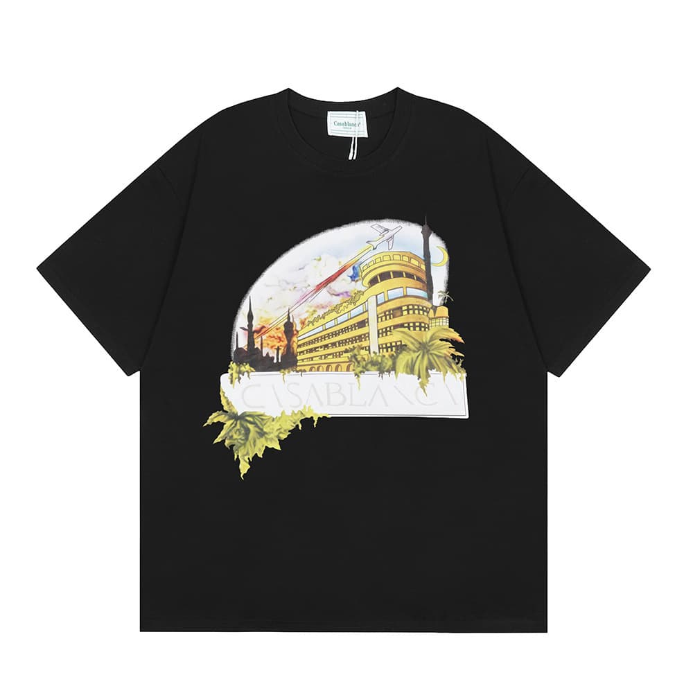 T-shirt ample à manches courtes pour hommes et femmes, imprimé printemps et été