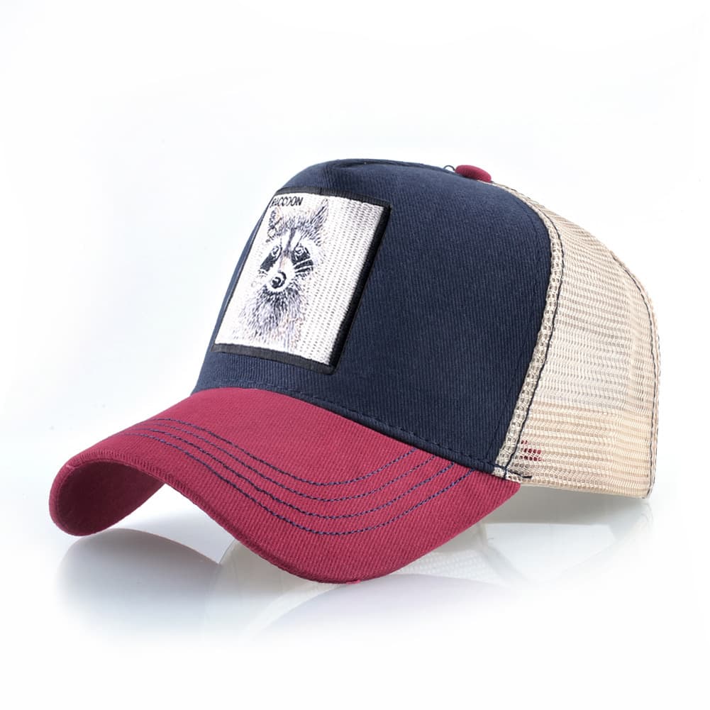 Hat Men's Cloth Embroidered Baseball Cap Mesh Cap Duck Cap Street Fashion Animal Mesh Cap