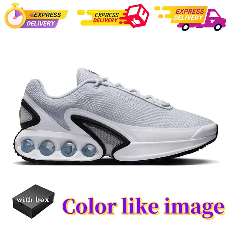 Avec boîte DN Running Shoes Athletic Trainers All Night Black Metallic Dark White Sier Bullet Half Platinum Royal Blue