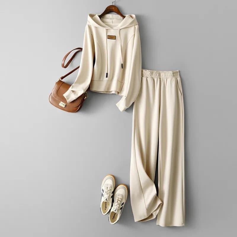 Women's Clothing Fashion casual spring sweatshirt sports pants suit women 2023 new sweatpants top two piece suit