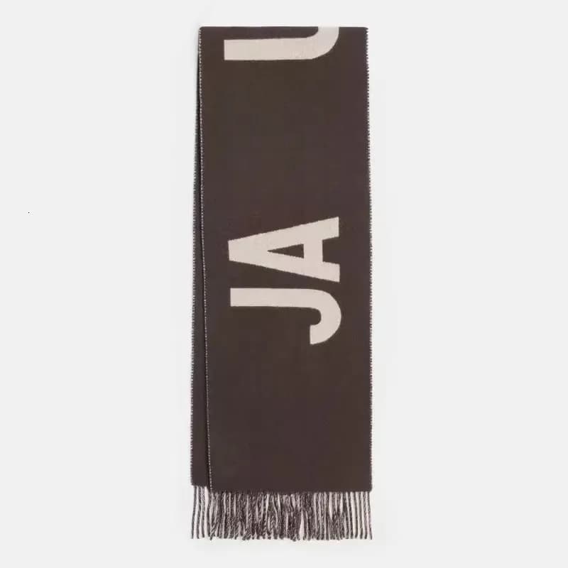 Écharpes d'hiver en pur coton de haute qualité 2026 AAA Jaquesmariemage Fashion Jaq Letter multicolores rose, beige, noir et gris Ece E