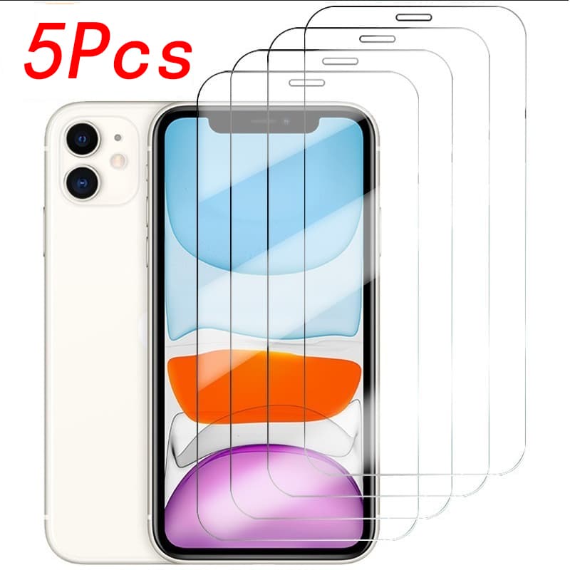 4 pièces verre de protection sur pour iPhone 14 13 12 11 Pro Max 12Mini 13Mini protecteur d'écran verre trempé pour iPhone 6 7 8 Plus XS XR XSMAX