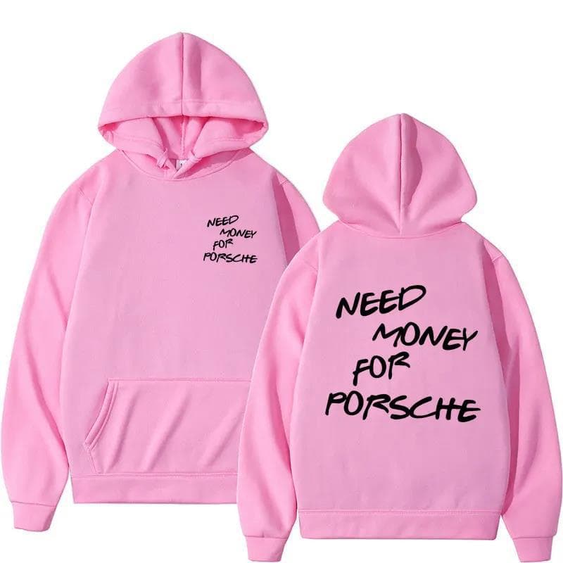 "Funny Need Money" Letter Print Hoodie – Sarcastic Streetwear For Men & Women (S-XXXL, 12 Colors, Bold Statement Unisex Pullover)​