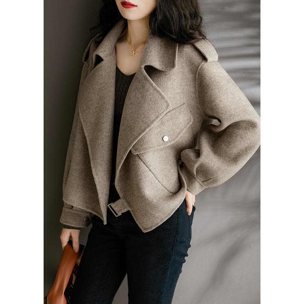 Women's Clothing Woolen Suit Autumn And Winter Petite Fashionable Versatile Loose Short Coat