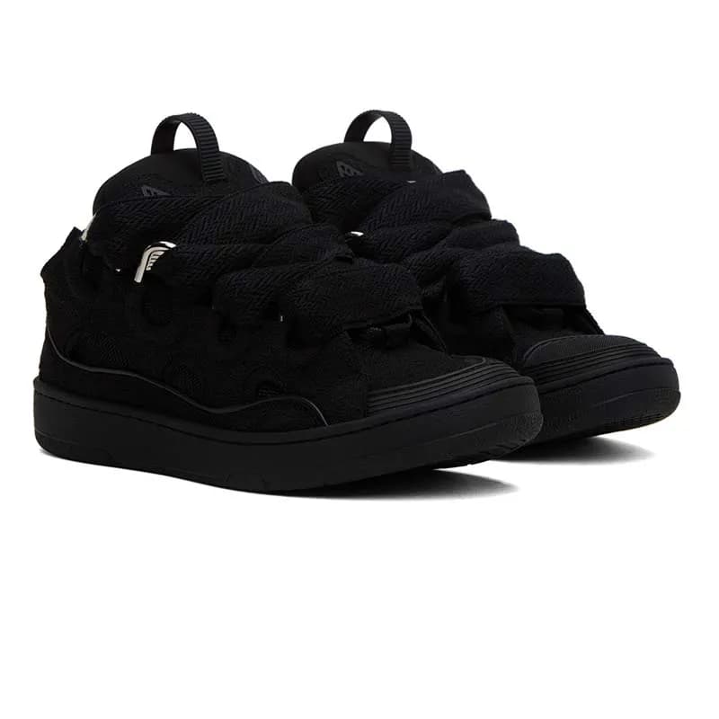 Baskets à plateforme pour homme et femme, chaussures de sport décontractées, noires, avec boîte