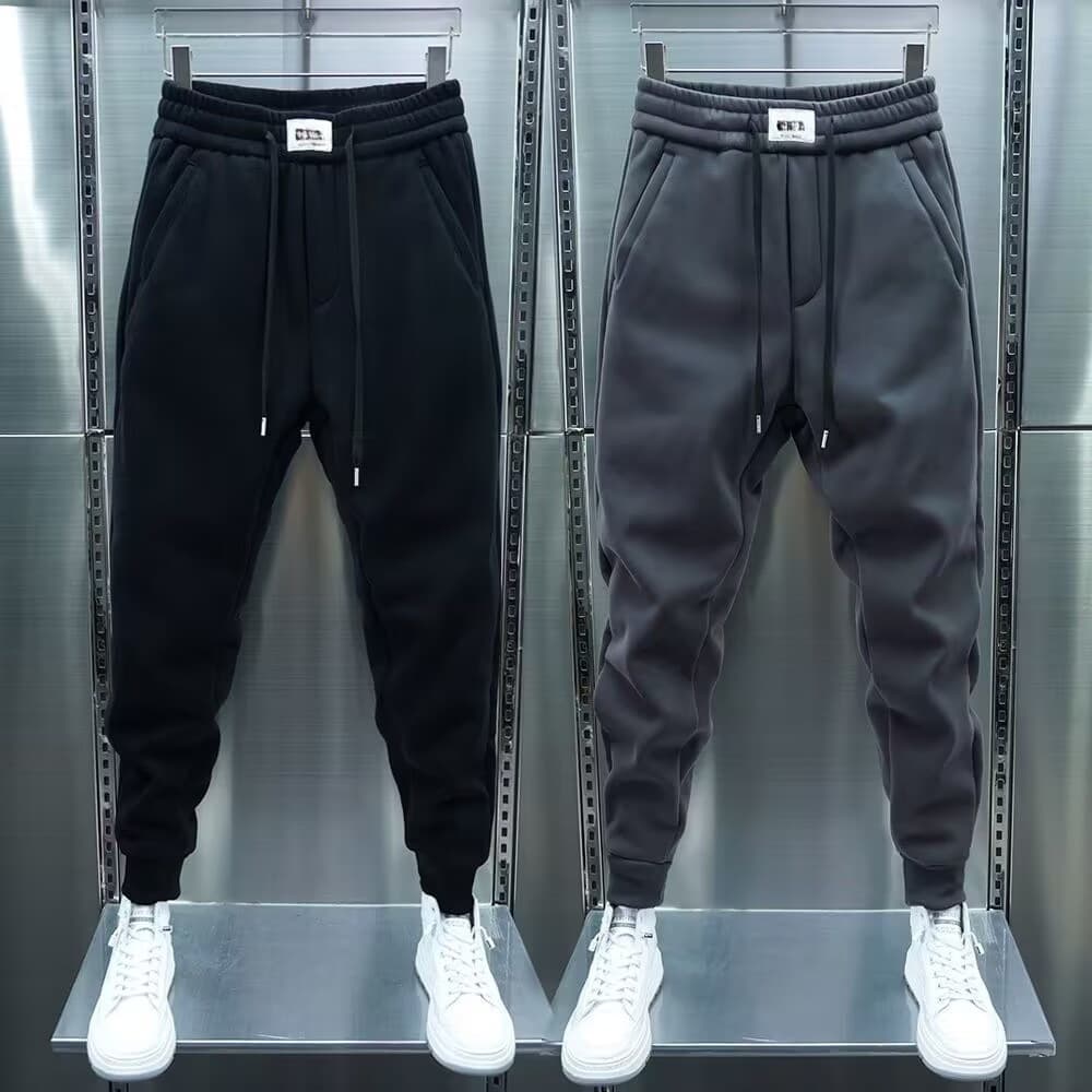 Fashionable Elegant Sports Pants Men's Spring And Autumn Loose Straight Ankle-tied Sweatpants Korean Style Fashionable Wide-leg Cropped Casual Pants