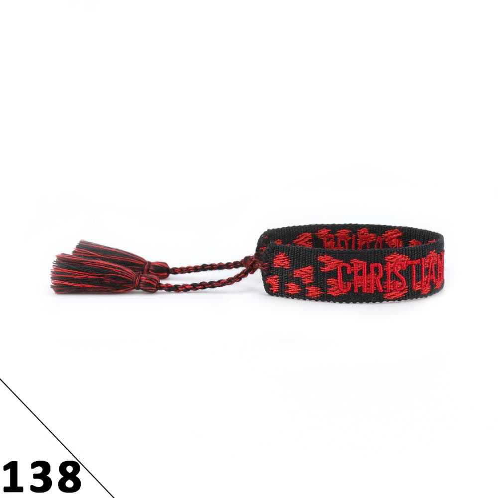 Bracelet unisexe tendance avec lettres tressées