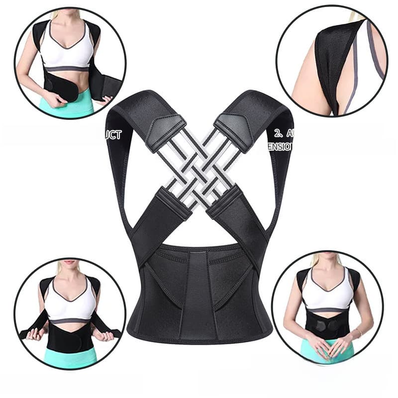 Cross-border Hot-selling Camelback Straightening Belt Women's Camelback Straightening Adult Back Invisible Anti-Camelback Body Straightening Belt