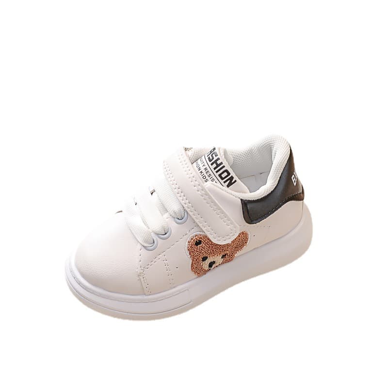 Kids'shoes White shoes for girls soft soled toddler shoes for girls Board shoes for boys casual