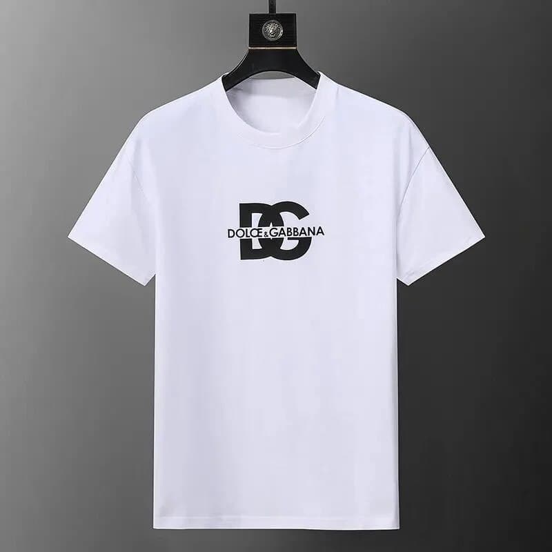Nouveau coton mode sens impression à manches courtes T-shirt hommes été marée ample cent hauts 100% coton