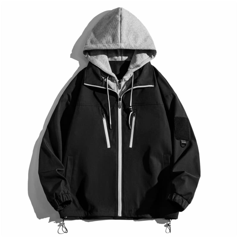 Men's Clothing two piece jacket for men in spring and autumn, brand, casual clothes for teenagers, handsome boys, workwear, jackets