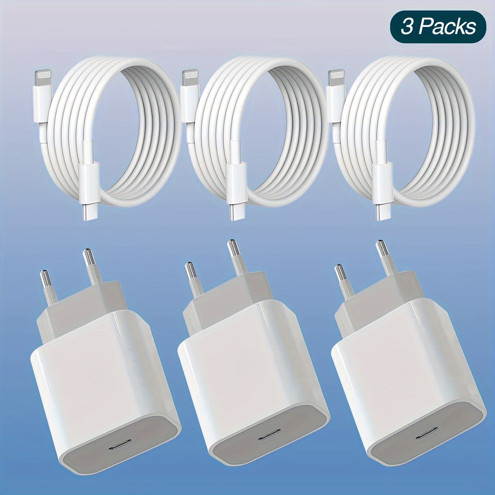 For IPhone Charger Super Fast Charging IPad Charger USB C Wall Charger Fast Charging 121.92cm Cable Compatible With IPhone14/14 Pro Max/13/13Pro/12/1