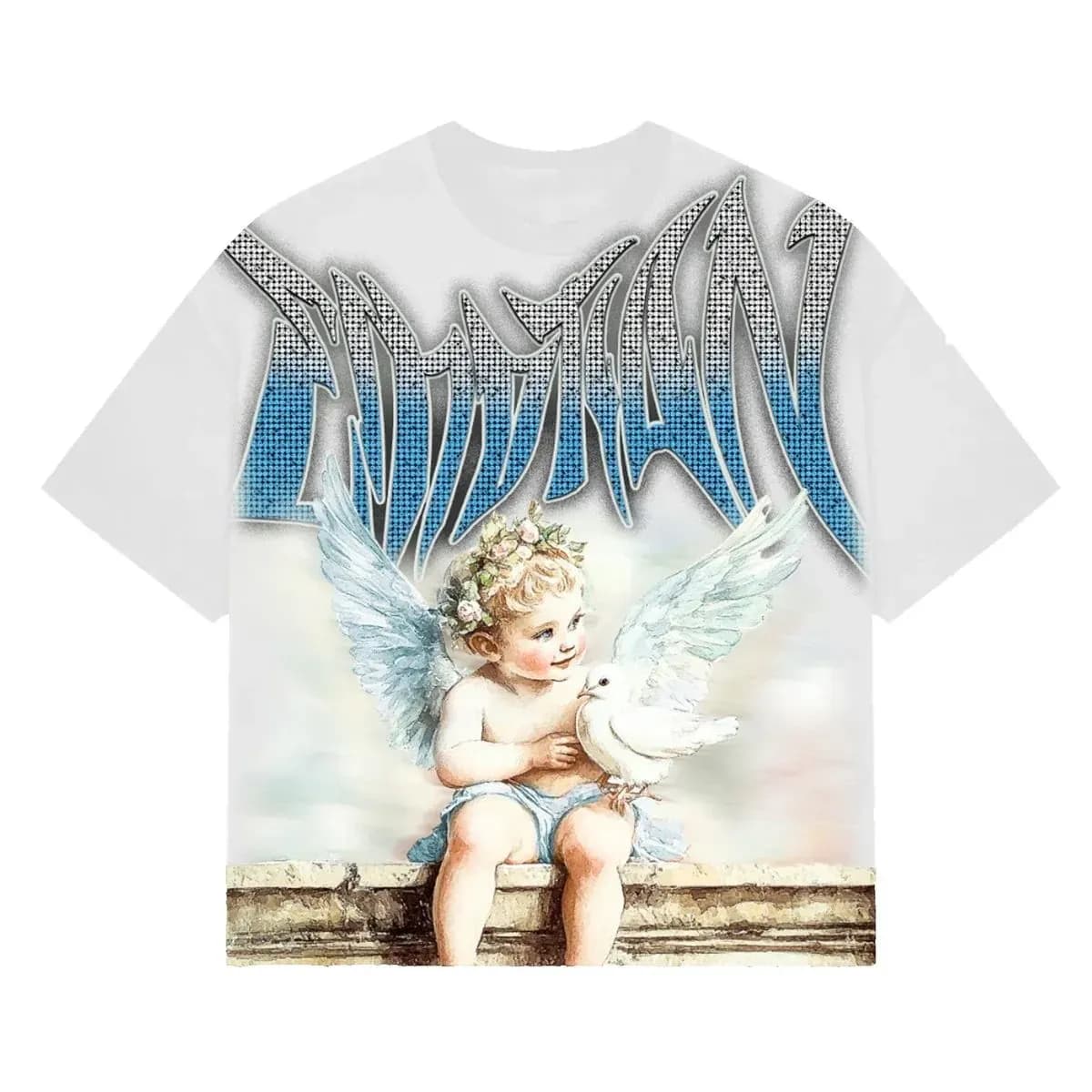 mixed Emotions Shirt Designer Men Rhinestone Skulls Print Shirt Summer Breathe Clothes Men Women High Quality Casual