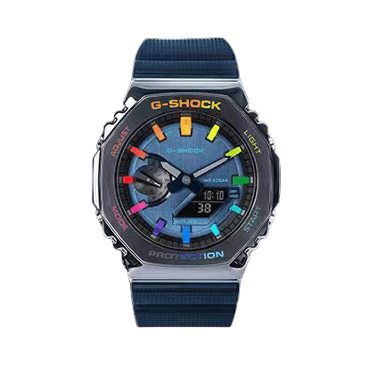Série GM-2100, multifonction, étanche et antichoc, ruban octogonal en métal, quartz neutre électronique